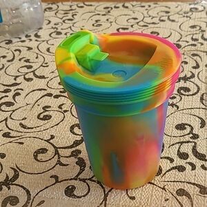 Sili Pint Colorful Swirl Tumbler with Lid